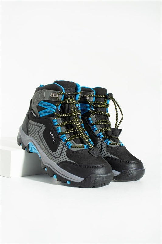 Waterproof Grey Blue Outdoor Kids Boots