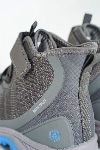 Waterproof Grey Blue Outdoor Boots