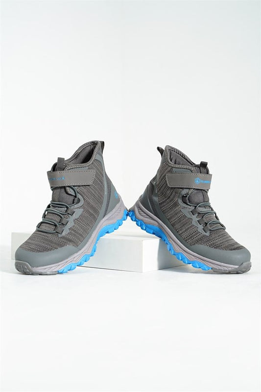 Waterproof Grey Blue Outdoor Boots