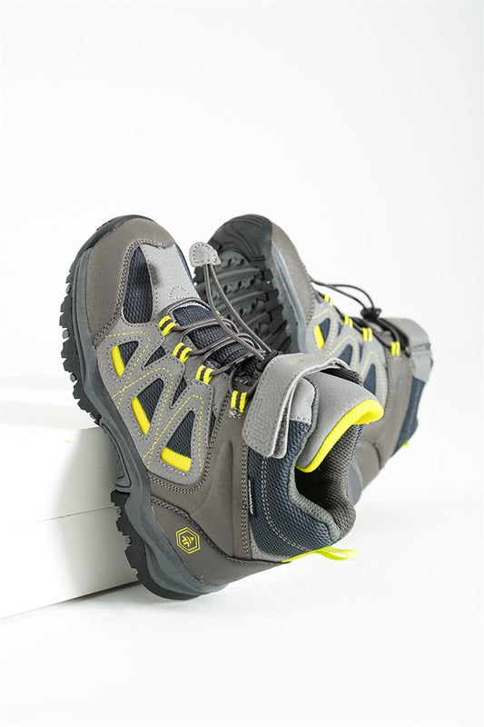 Waterproof Gray Outdoor Kids Boots