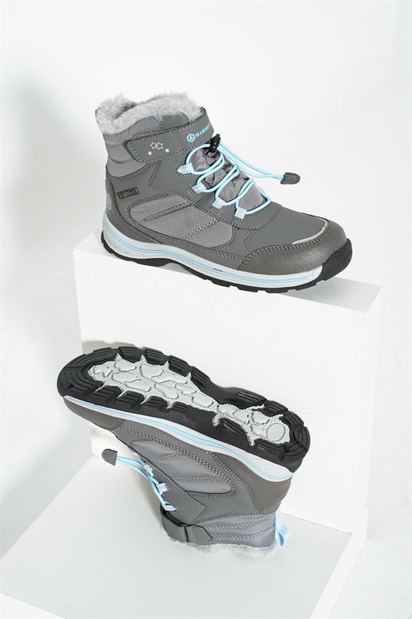 Moreno Waterproof Grey Outdoor Kids Boots