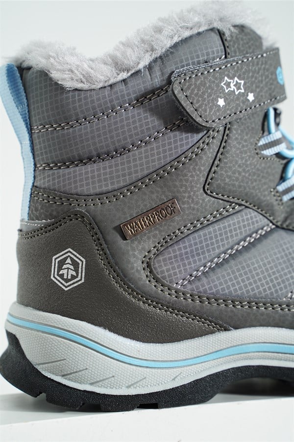 Moreno Waterproof Grey Outdoor Kids Boots