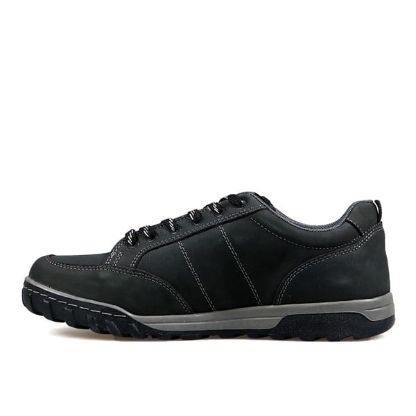 Genuine Leather Grey Men's Shoes