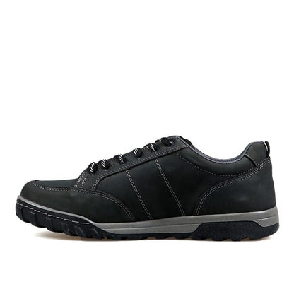 Genuine Leather Grey Men's Shoes