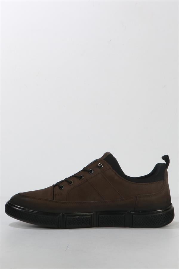 Genuine Leather Grey Men's Shoes