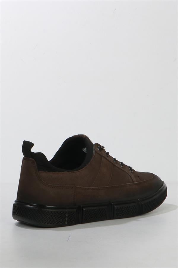 Genuine Leather Grey Men's Shoes