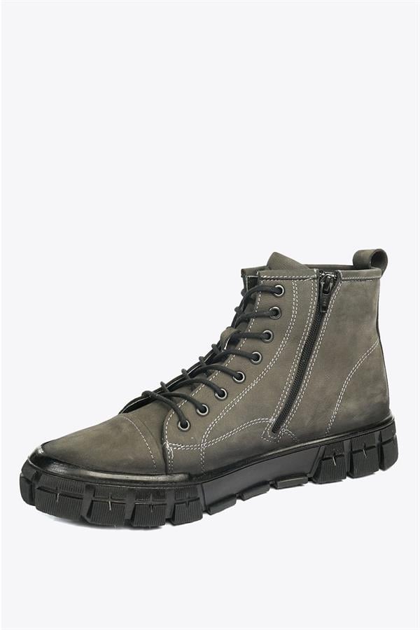 Sanoro Genuine Leather Grey Torje Outdoor Men's Boots