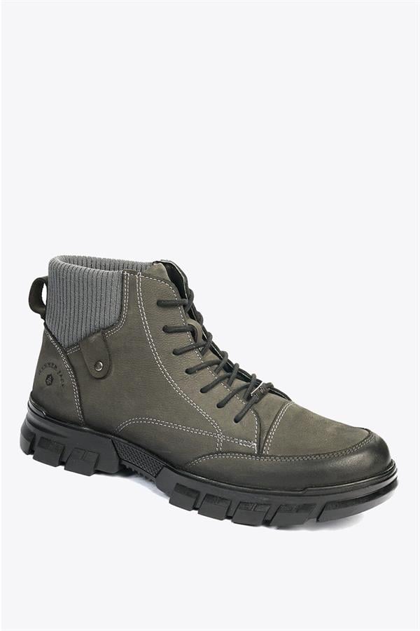 Joven Genuine Leather Grey Outdoor Men's Boots