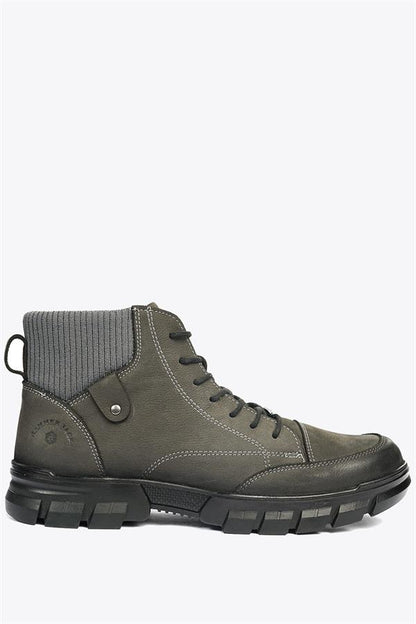Joven Genuine Leather Grey Outdoor Men's Boots