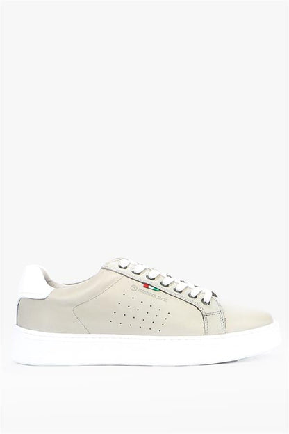 Genuine Leather Grey Men's Shoes