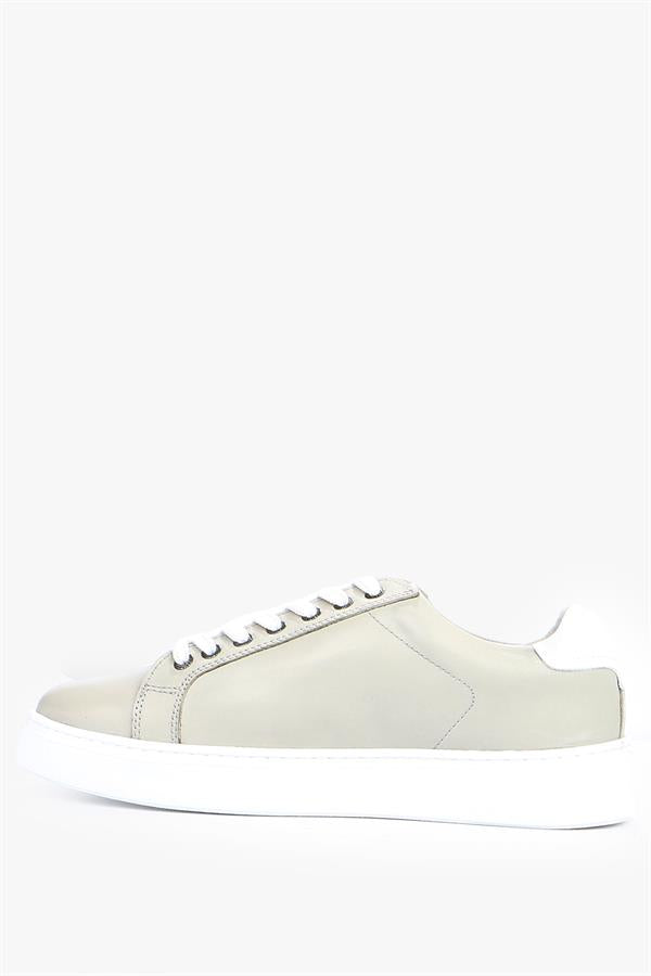 Genuine Leather Grey Men's Shoes