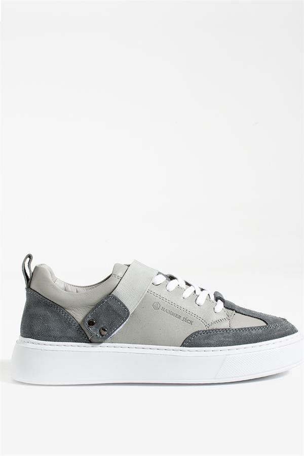 Genuine Leather Grey Women's Shoes