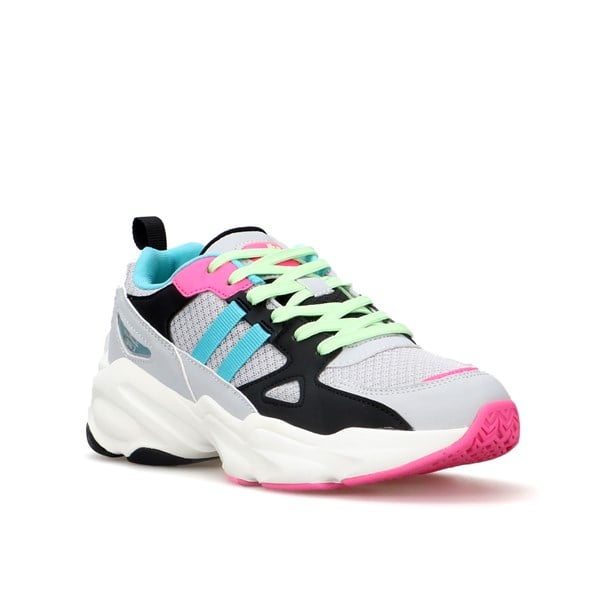 Rio Grey Pink Turquoise Women's Athletic Shoes