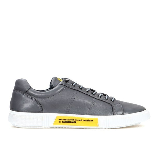 Basel Genuine Leather Grey Tuscan Men's Casual Shoes