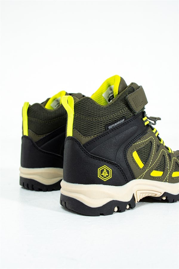 Waterproof Haki Outdoor Kids Boots