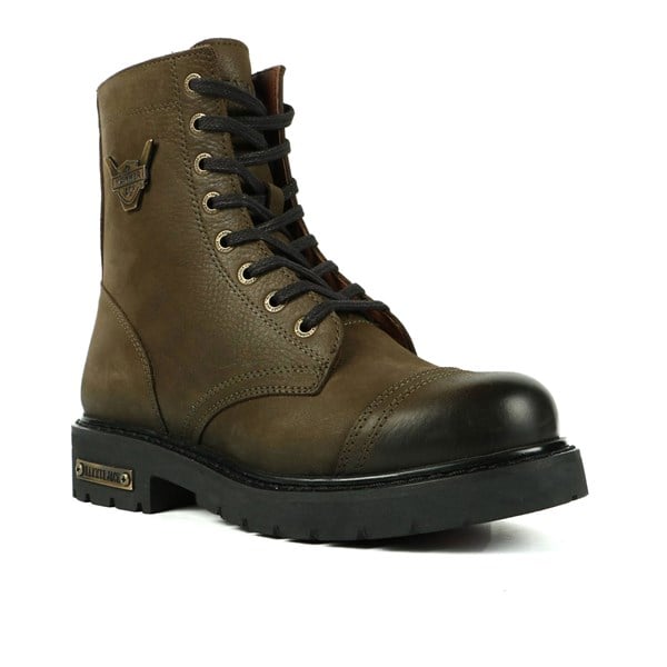 Genuine Leather Haki Dock Step Outdoor Women's Boots