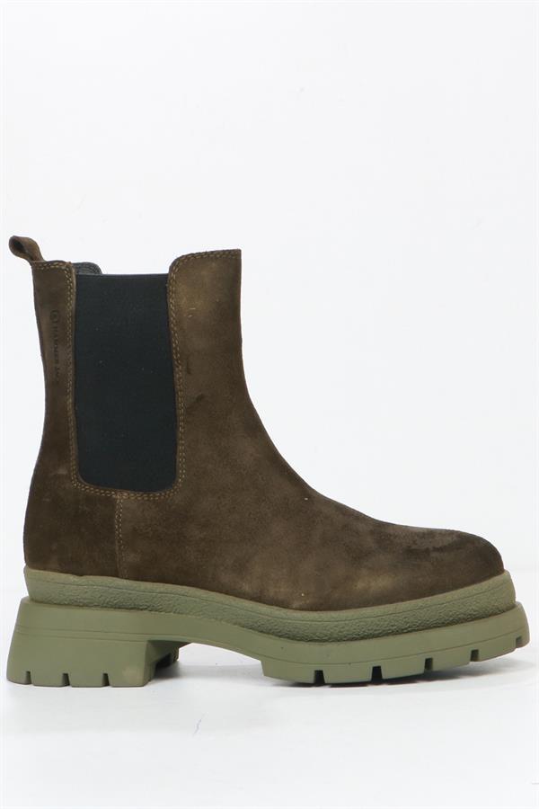 Hammer Jack Cristina Genuine Leather Khaki Women's Boots