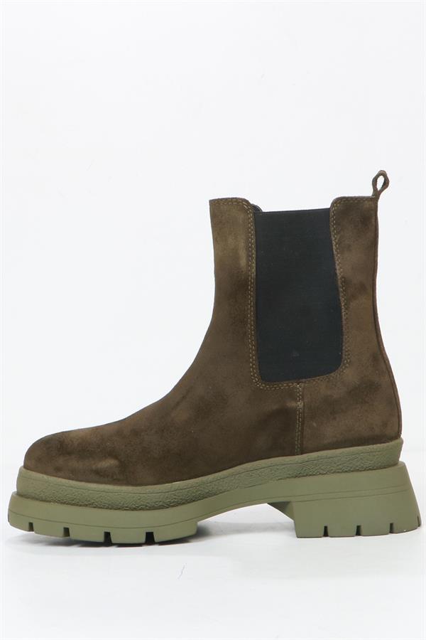 Hammer Jack Cristina Genuine Leather Khaki Women's Boots
