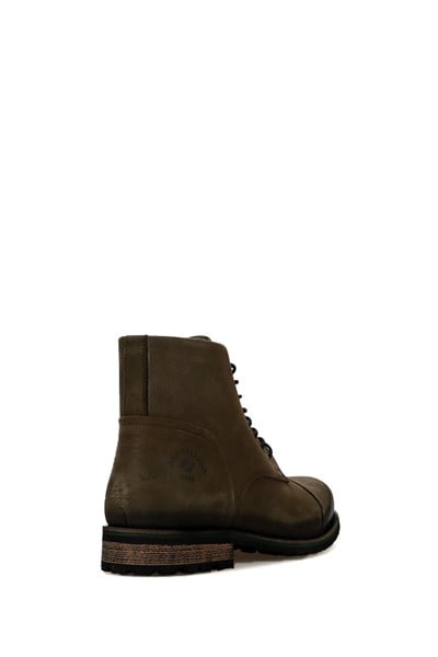 True Leather Haki Pera Outdoor Men's Boots
