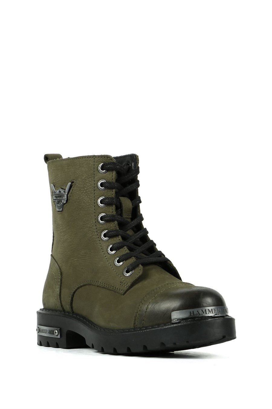 Genuine Leather Khaki Women's Boots