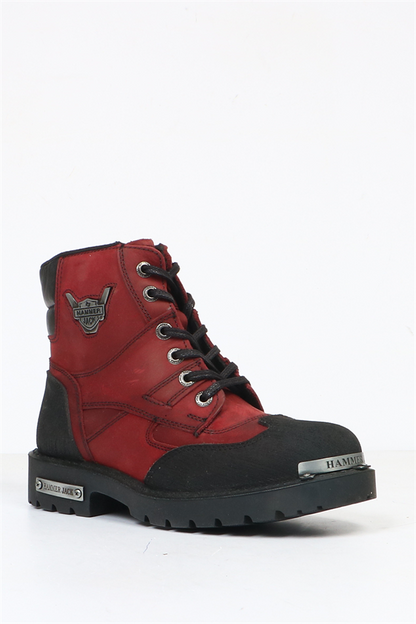 Genuine Leather Bordo  Women's Boots.