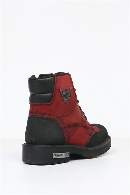Genuine Leather Bordo  Women's Boots.