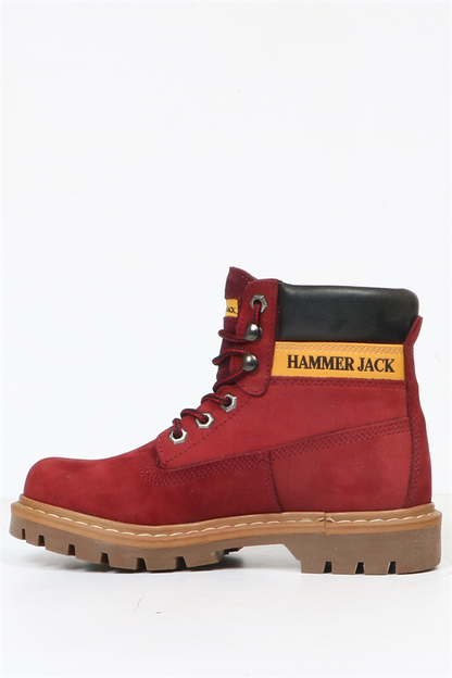 Genuine Leather Maroon Boots