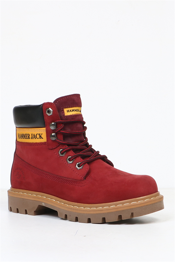 Genuine Leather Maroon Boots