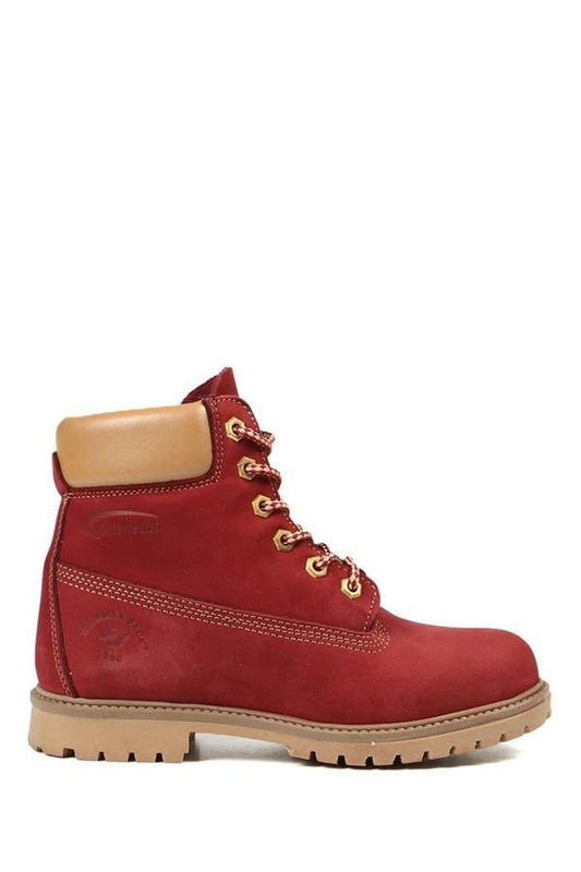 Genuine Leather Maroon Boots