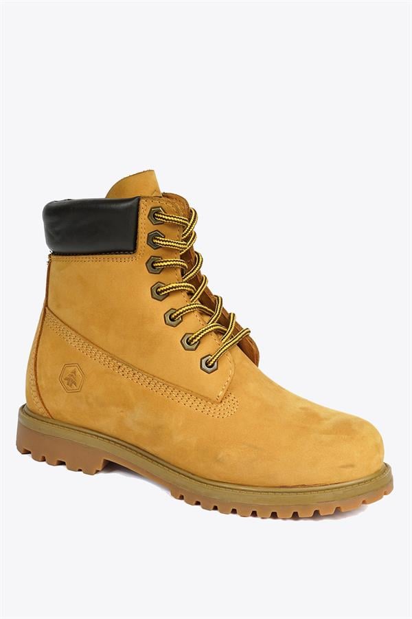 Genuine Leather Leather Yellow Women's Boots