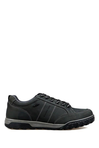 Genuine Leather Grey Men's Shoes