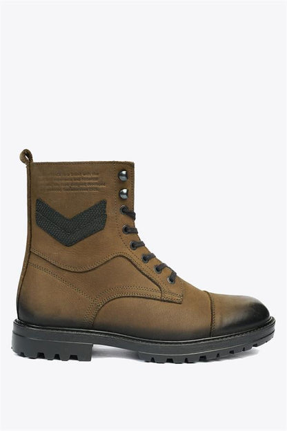 Brown Genuine Leather Brown Boots