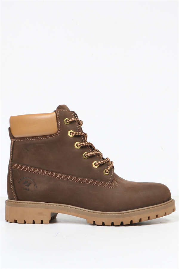 Genuine Leather Coffee Men's Boots