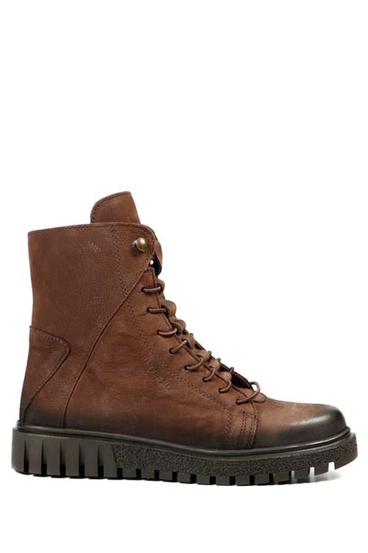 Genuine Leather Coffees, Thin Knobs, Women's Boots