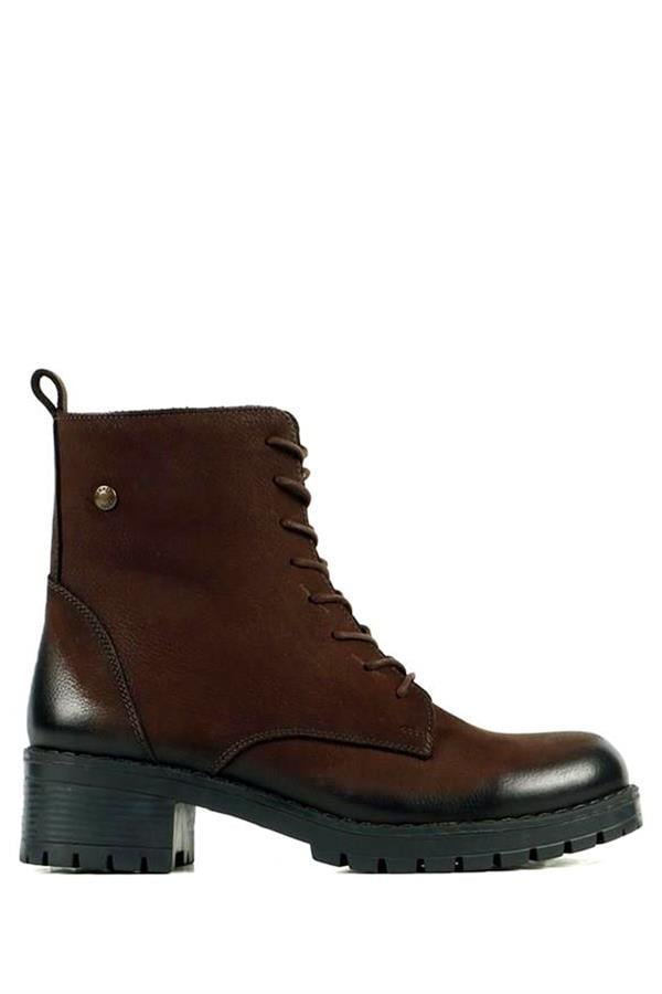 Seina Genuine Leather Outdoor Coffee Female Boots