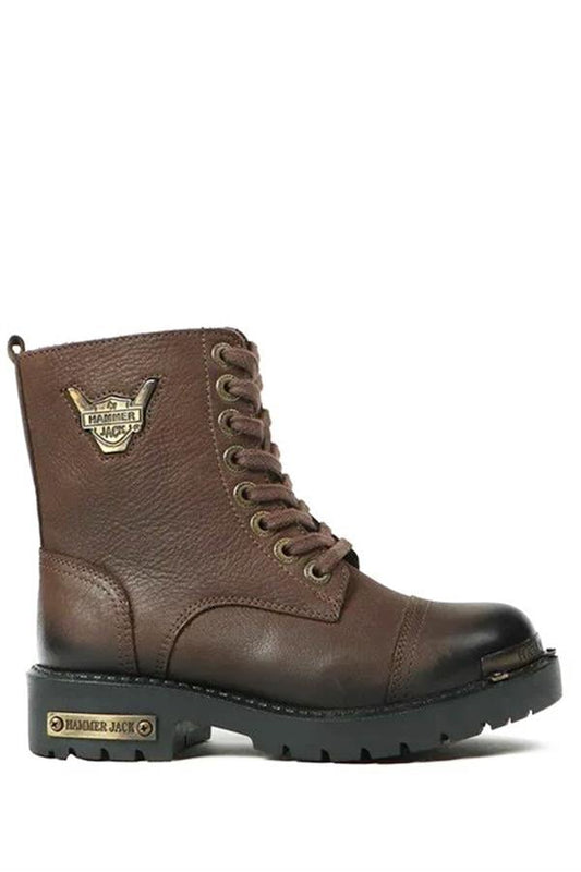 Genuine Leather Coffee  Children's Boots