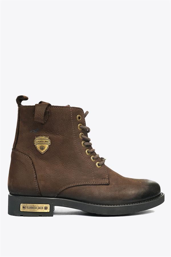 Genuine Leather Coffee Boots