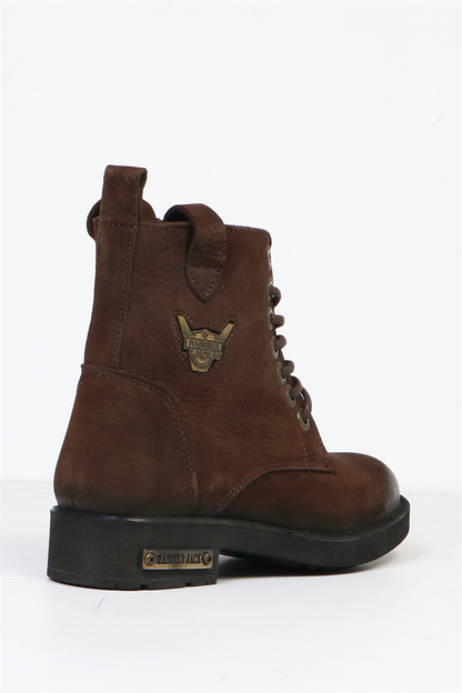 Genuine Leather Coffee Children's Boots