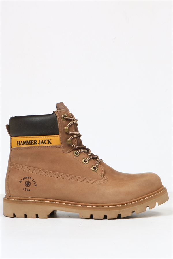 Real Leather Sand Men's Boots