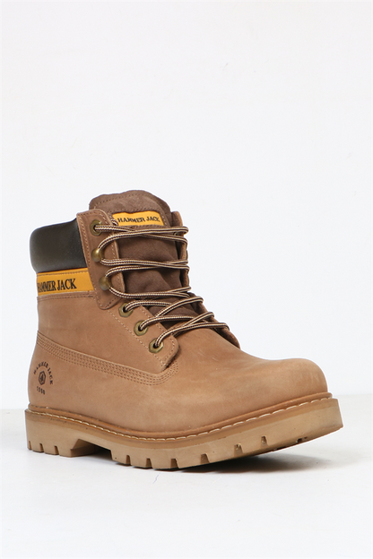 Real Leather Sand Men's Boots