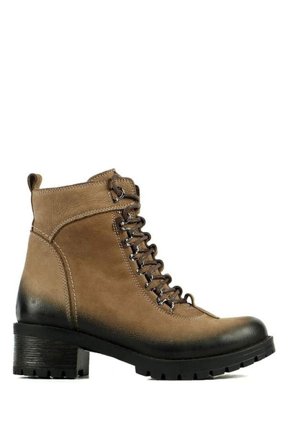 Genuine Leather Sand Women's Boot