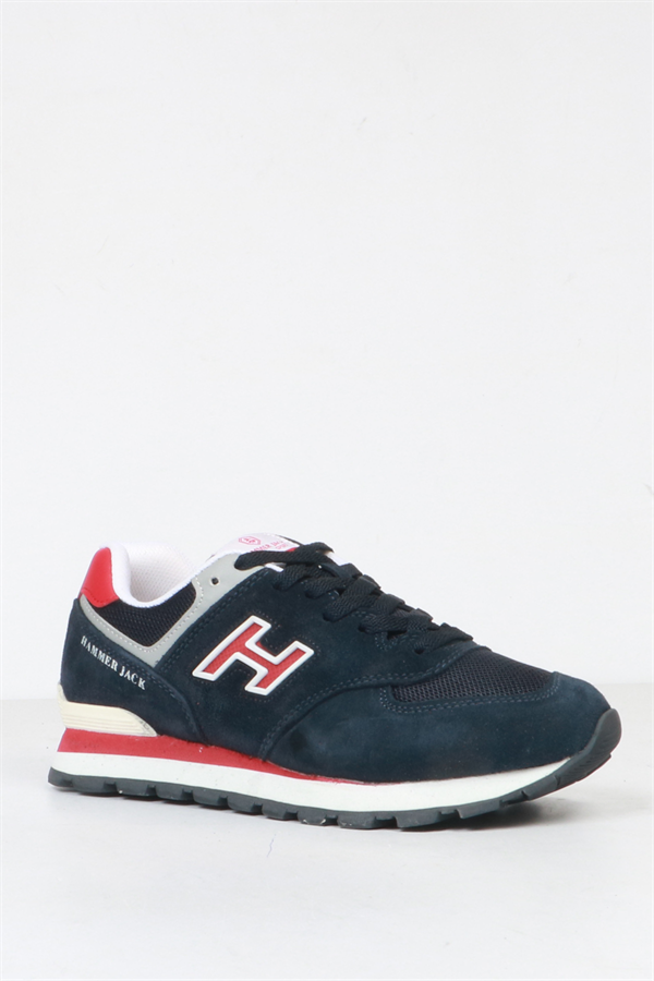 Chile Genuine Leather Navy Red Women's Athletic Shoes