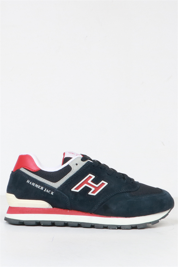 Chile Genuine Leather Navy Red Women's Athletic Shoes