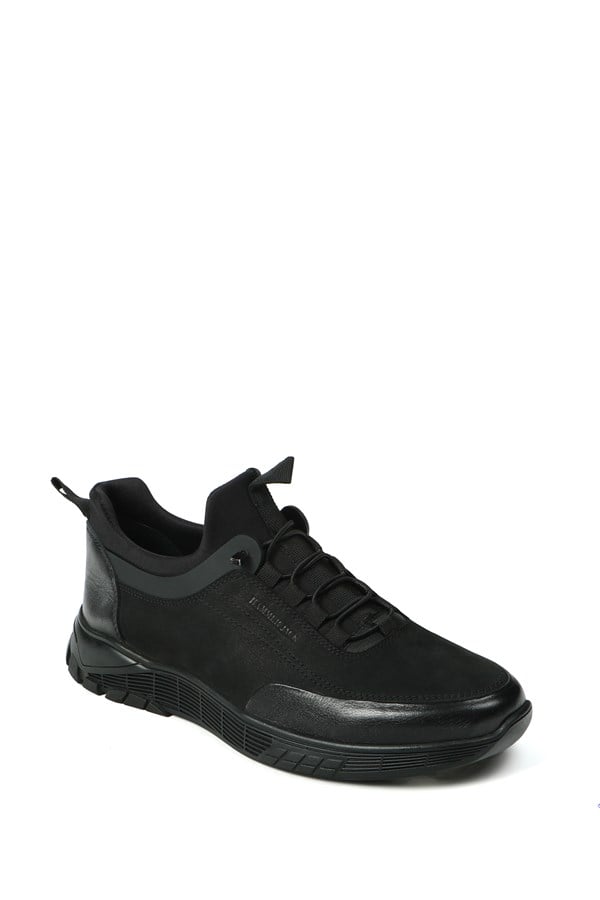 Lazne Genuine Leather Black Men's Shoes