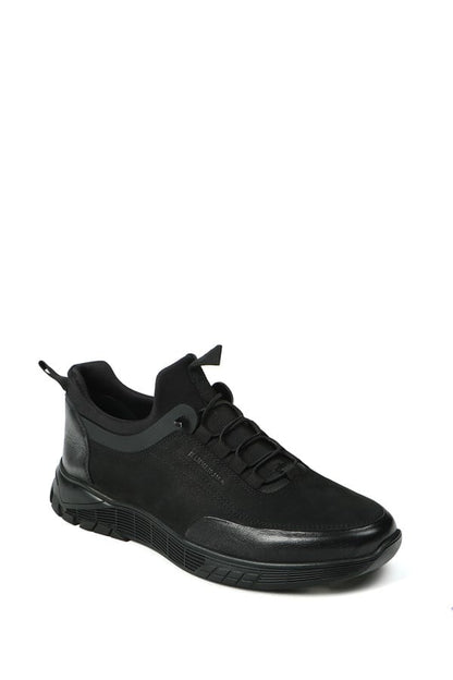 Lazne Genuine Leather Black Men's Shoes