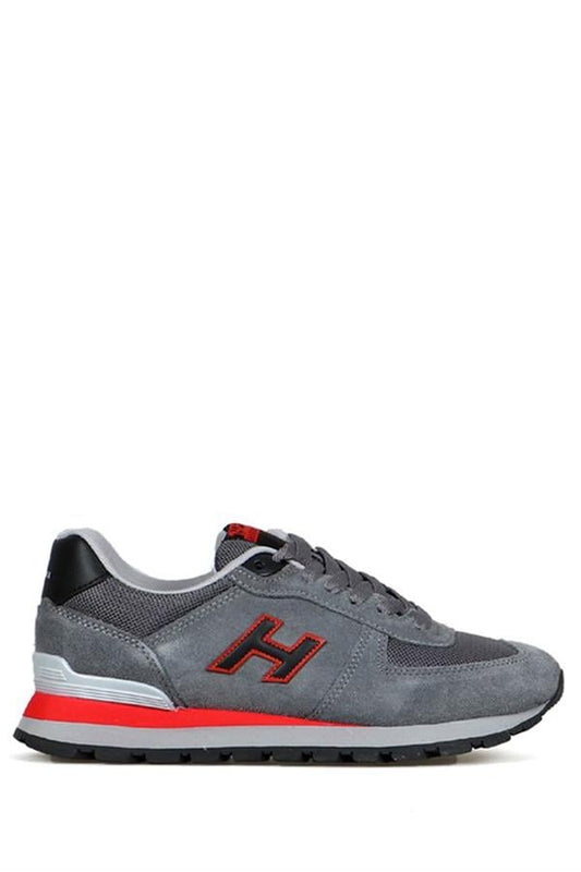 Peruvian Genuine Leather Mint Grey Red Women's Athletic Shoes