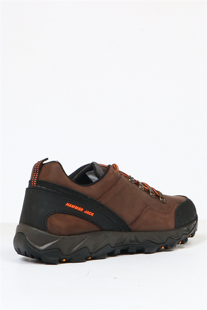 Genuine Leather Outdoor Waterproof Coffee  Men's Shoes