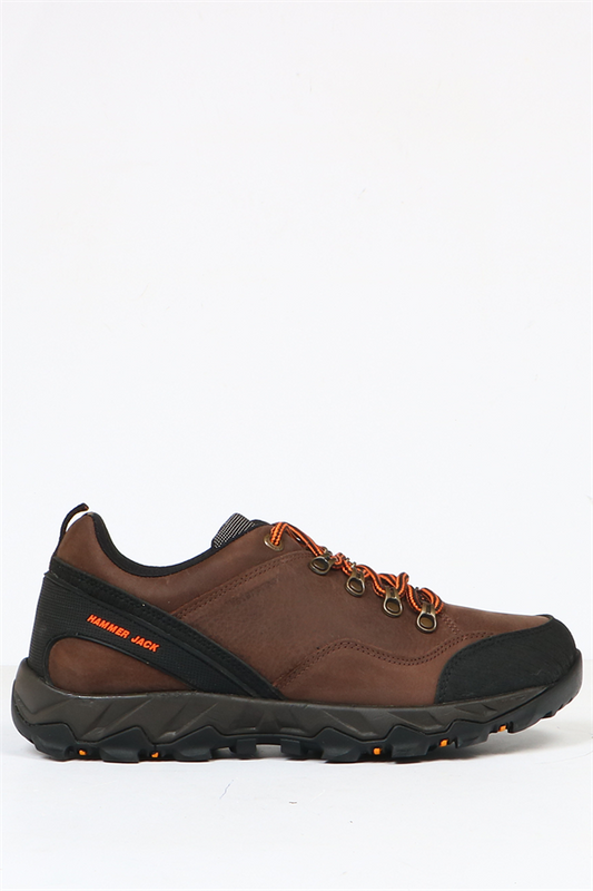 Genuine Leather Outdoor Waterproof Coffee  Men's Shoes