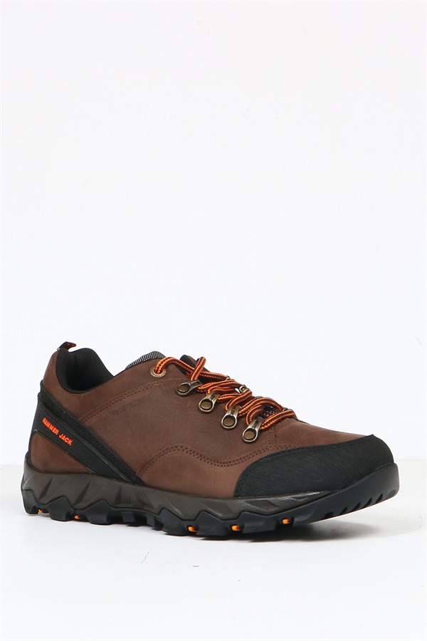 Genuine Leather Outdoor Waterproof Coffee  Men's Shoes