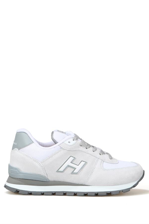 Peruvian True Leather White Purple Sports Shoes For Women
